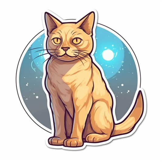 Burmese Cat Vinyl Decal Sticker for Car, Laptop, Tumbler and more # 008167
