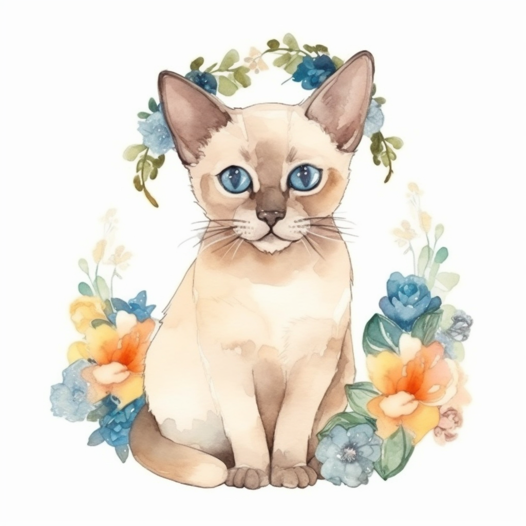 Burmese Cat Vinyl Decal Sticker for Car, Laptop, Tumbler and more # 008203