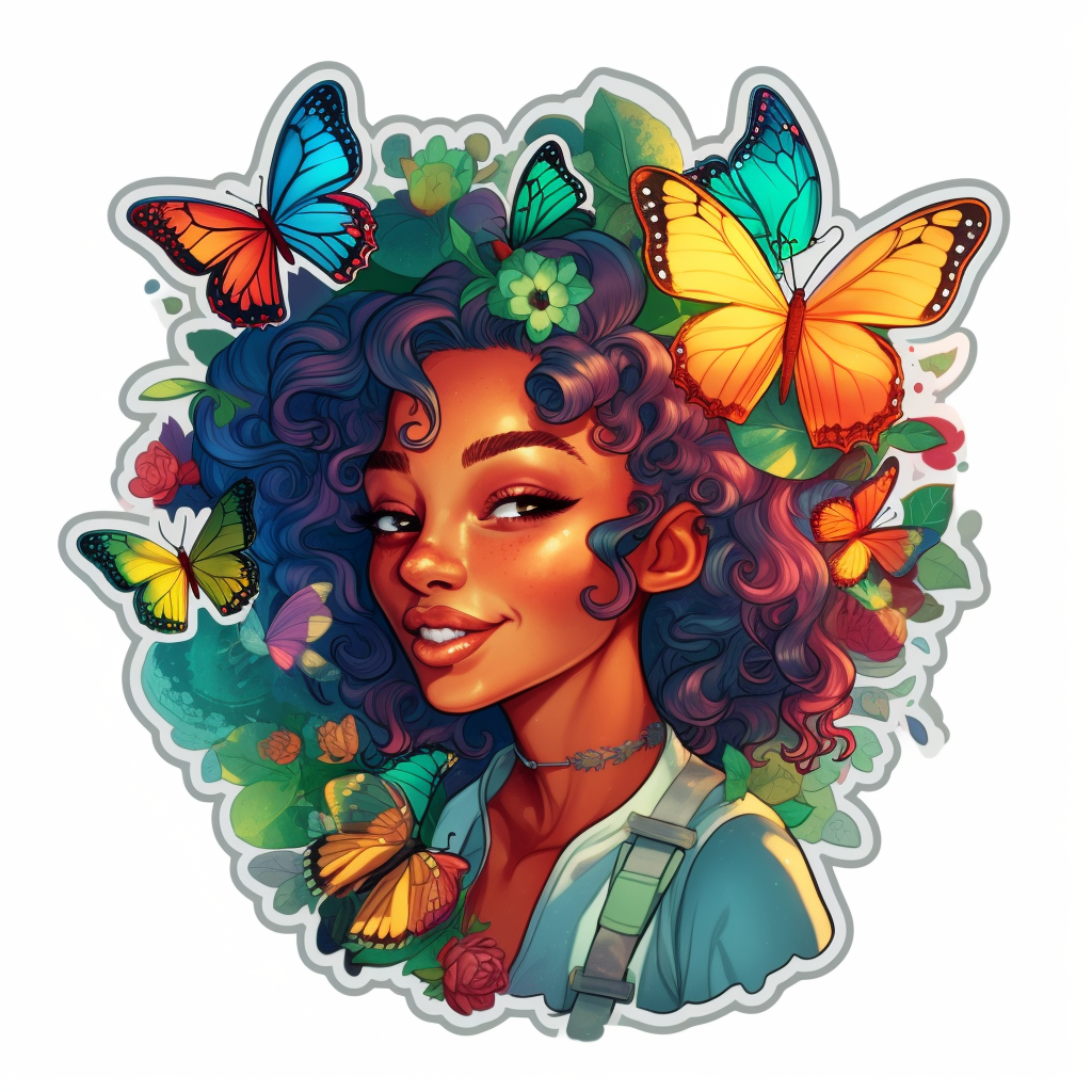 Butterfly Vinyl Decal Sticker for Car, Laptop, Tumbler and more # 005760