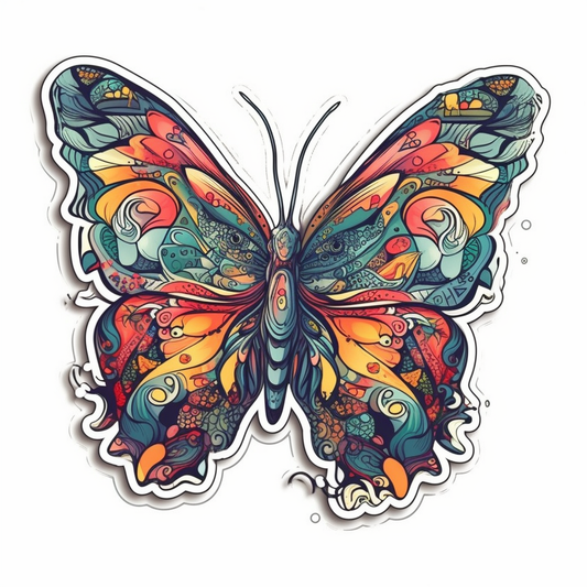 Butterfly Vinyl Decal Sticker for Car, Laptop, Tumbler and more # 005839