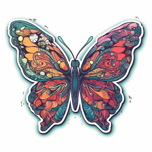 Butterfly Vinyl Decal Sticker for Car, Laptop, Tumbler and more # 005843