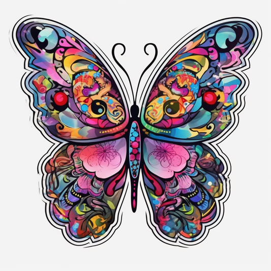 Butterfly Vinyl Decal Sticker for Car, Laptop, Tumbler and more # 005771