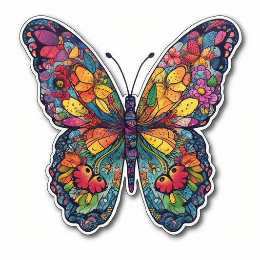 Butterfly Vinyl Decal Sticker for Car, Laptop, Tumbler and more # 005837