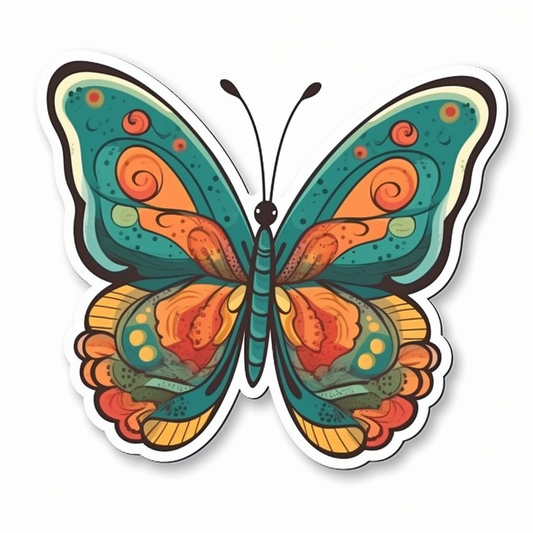 Butterfly Vinyl Decal Sticker for Car, Laptop, Tumbler and more # 005901