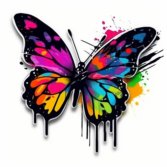 Butterfly Vinyl Decal Sticker for Car, Laptop, Tumbler and more # 005805