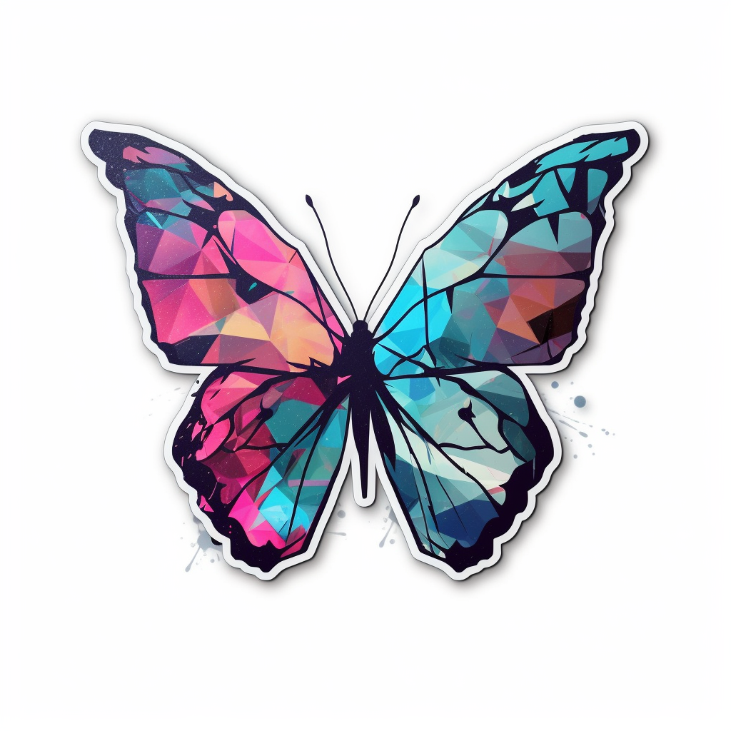 Butterfly Vinyl Decal Sticker for Car, Laptop, Tumbler and more # 005751