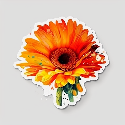 Calendula Flower Vinyl Decal Sticker for Car, Laptop, Tumbler and more # 006304