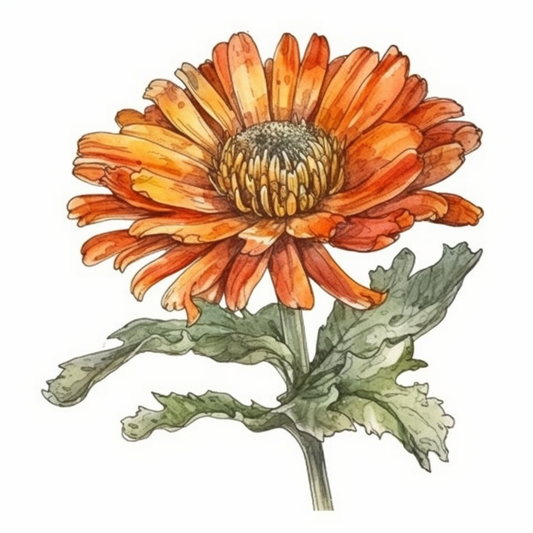 Calendula Flower Vinyl Decal Sticker for Car, Laptop, Tumbler and more # 006332