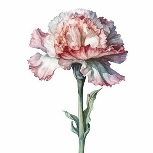 Carnation Flower Vinyl Decal Sticker for Car, Laptop, Tumbler and more # 006411