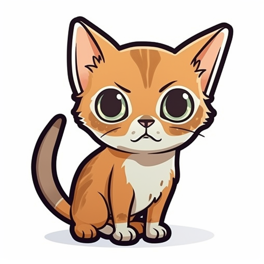 Abyssinian Cat Vinyl Decal Sticker for Car, Laptop, Tumbler and more # 002228