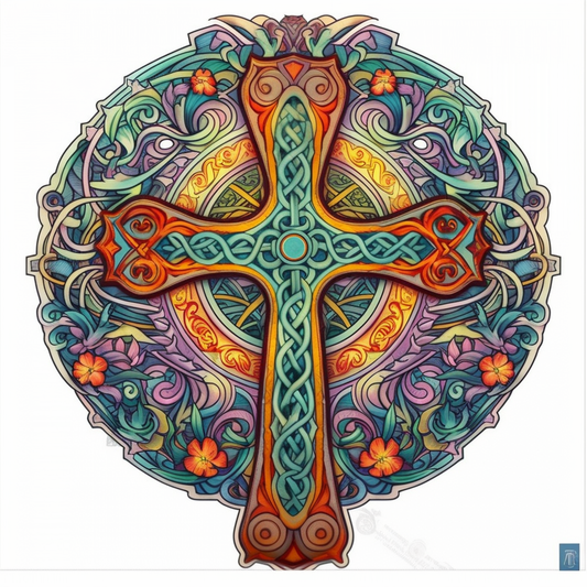 Celtic Cross Vinyl Decal Sticker for Car, Laptop, Tumbler and more # 007860