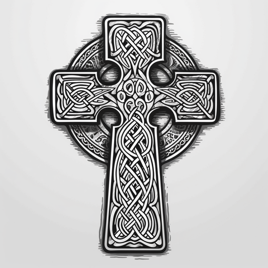 Celtic Cross Vinyl Decal Sticker for Car, Laptop, Tumbler and more # 007858