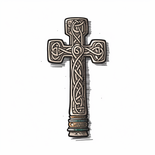 Celtic Cross Vinyl Decal Sticker for Car, Laptop, Tumbler and more # 007857