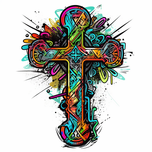Celtic Cross Vinyl Decal Sticker for Car, Laptop, Tumbler and more # 007896