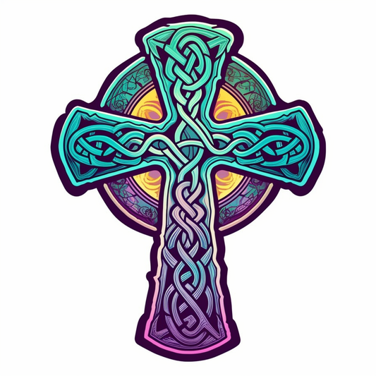 Celtic Cross Vinyl Decal Sticker for Car, Laptop, Tumbler and more # 007904