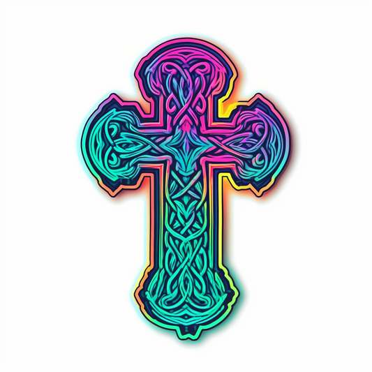 Celtic Cross Vinyl Decal Sticker for Car, Laptop, Tumbler and more # 007898