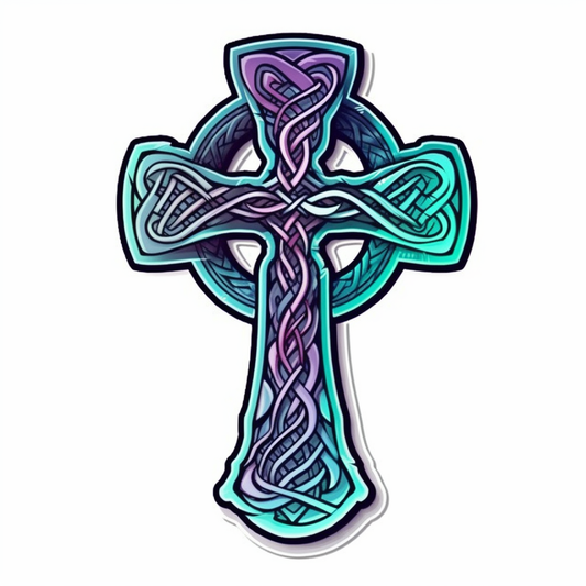 Celtic Cross Vinyl Decal Sticker for Car, Laptop, Tumbler and more # 007901