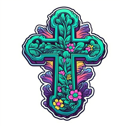 Celtic Cross Vinyl Decal Sticker for Car, Laptop, Tumbler and more # 007902