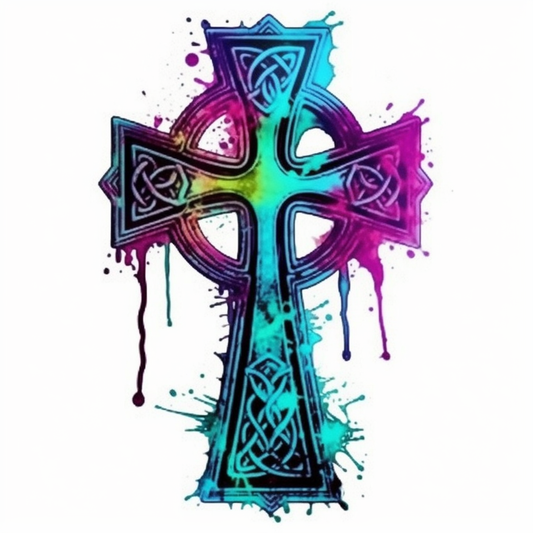 Celtic Cross Vinyl Decal Sticker for Car, Laptop, Tumbler and more # 007888