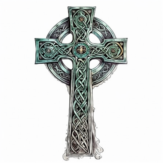 Celtic Cross Vinyl Decal Sticker for Car, Laptop, Tumbler and more # 007894