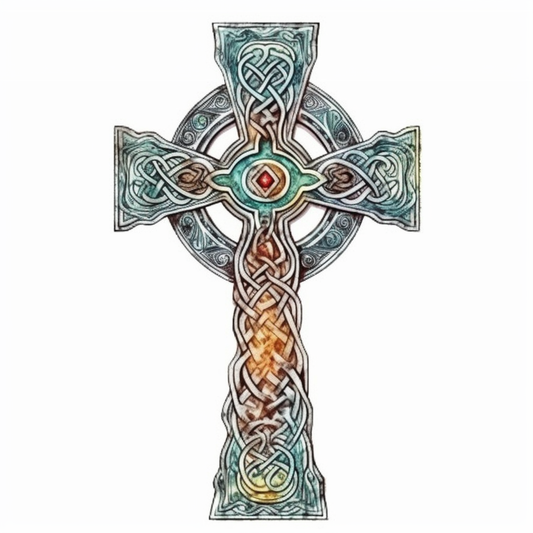 Celtic Cross Vinyl Decal Sticker for Car, Laptop, Tumbler and more # 007892
