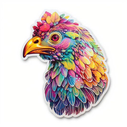 Chicken Vinyl Decal Sticker for Car, Laptop, Tumbler and more # 006571