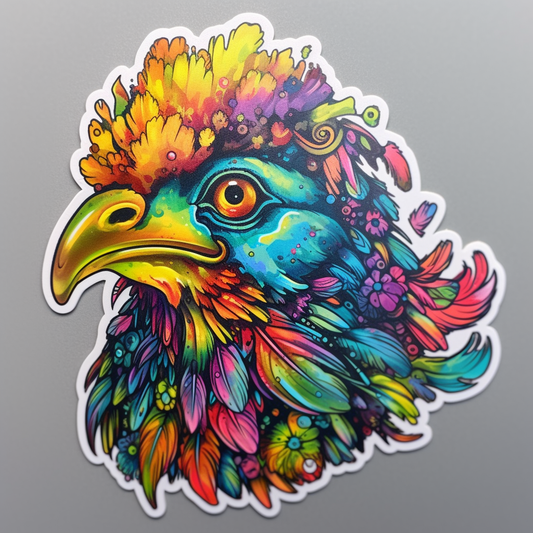 Chicken Vinyl Decal Sticker for Car, Laptop, Tumbler and more # 006546