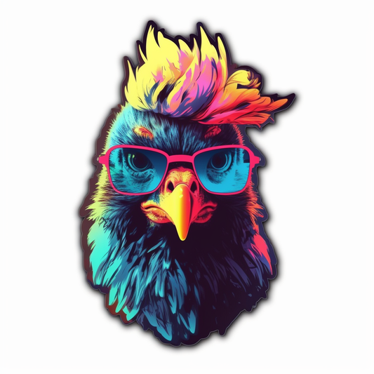 Chicken Vinyl Decal Sticker for Car, Laptop, Tumbler and more # 006572
