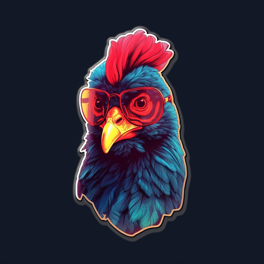 Chicken Vinyl Decal Sticker for Car, Laptop, Tumbler and more # 006562