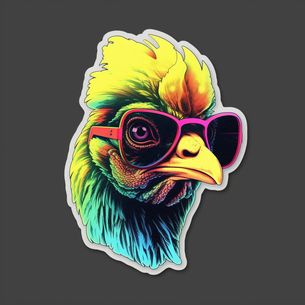 Chicken Vinyl Decal Sticker for Car, Laptop, Tumbler and more # 006537