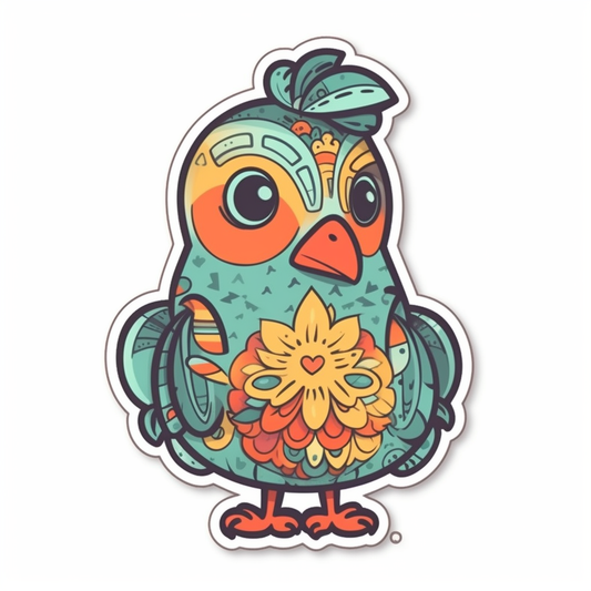 Chicken Vinyl Decal Sticker for Car, Laptop, Tumbler and more # 006566