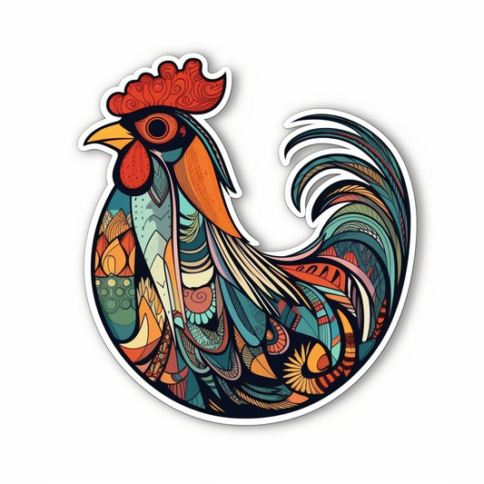 Chicken Vinyl Decal Sticker for Car, Laptop, Tumbler and more # 006560