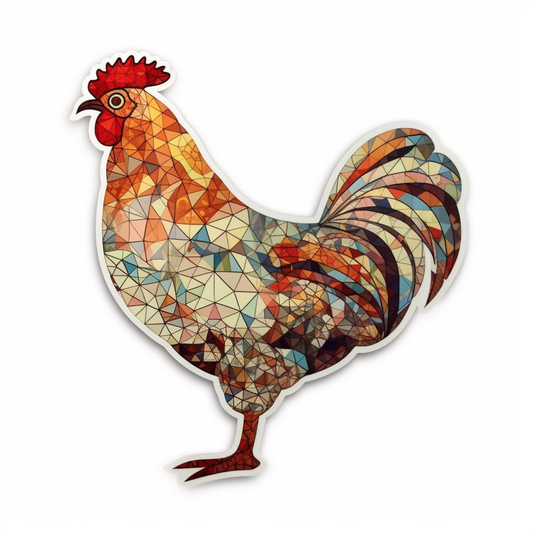 Chicken Vinyl Decal Sticker for Car, Laptop, Tumbler and more # 006565