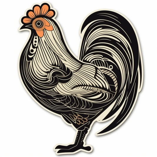 Chicken Vinyl Decal Sticker for Car, Laptop, Tumbler and more # 006570