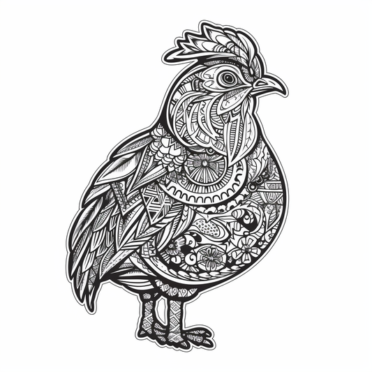 Chicken Vinyl Decal Sticker for Car, Laptop, Tumbler and more # 006563