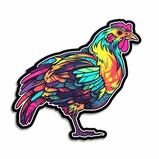 Chicken Vinyl Decal Sticker for Car, Laptop, Tumbler and more # 006545
