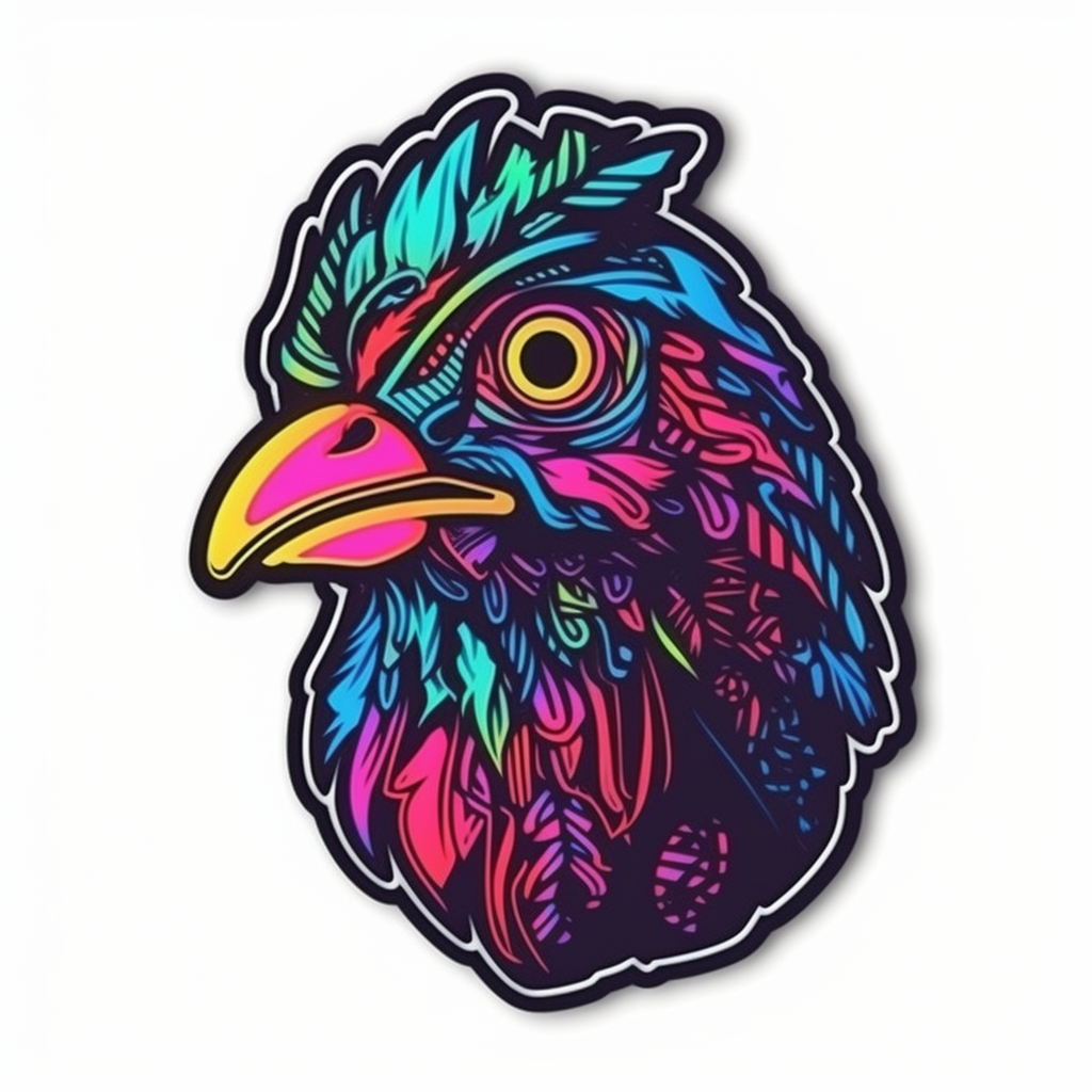 Chicken Vinyl Decal Sticker for Car, Laptop, Tumbler and more # 006516
