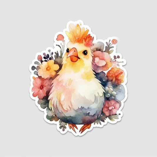 Chicken Vinyl Decal Sticker for Car, Laptop, Tumbler and more # 006548