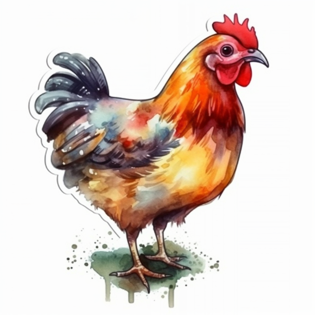 Chicken Vinyl Decal Sticker for Car, Laptop, Tumbler and more # 006519