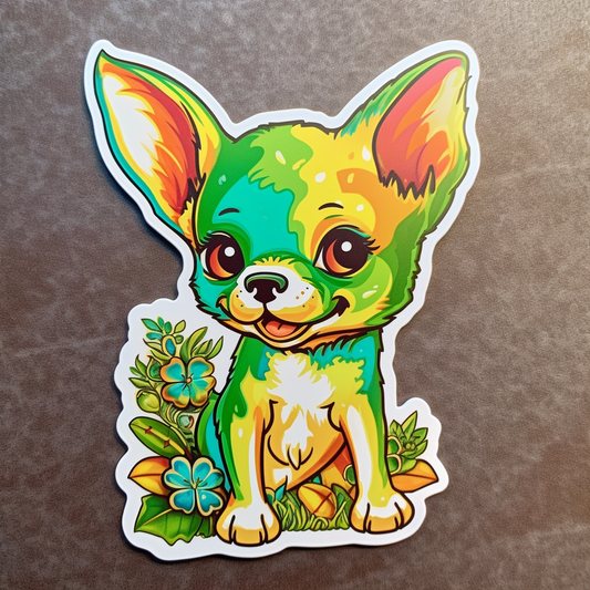 Chihuahua Dog Vinyl Decal Sticker for Car, Laptop, Tumbler and more # 003666