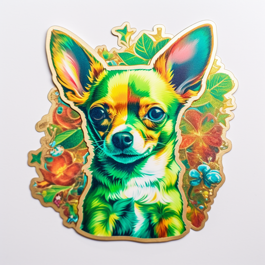 Chihuahua Dog Vinyl Decal Sticker for Car, Laptop, Tumbler and more # 003655