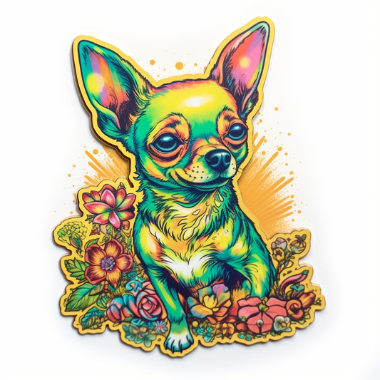 Chihuahua Dog Vinyl Decal Sticker for Car, Laptop, Tumbler and more # 003663