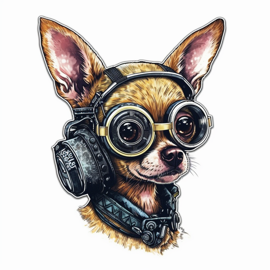 Chihuahua Dog Vinyl Decal Sticker for Car, Laptop, Tumbler and more # 003664