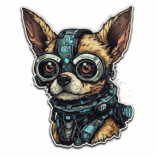 Chihuahua Dog Vinyl Decal Sticker for Car, Laptop, Tumbler and more # 003658