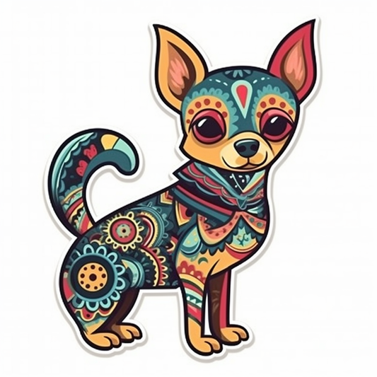 Chihuahua Dog Vinyl Decal Sticker for Car, Laptop, Tumbler and more # 003674