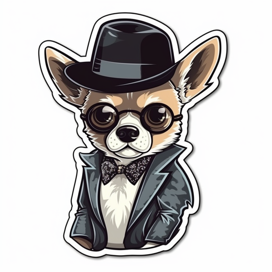 Chihuahua Dog Vinyl Decal Sticker for Car, Laptop, Tumbler and more # 003681