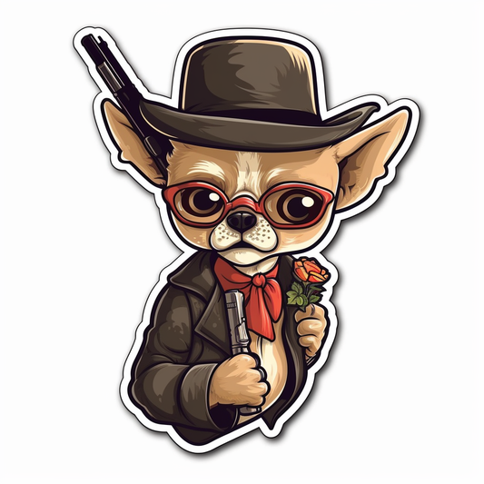 Chihuahua Dog Vinyl Decal Sticker for Car, Laptop, Tumbler and more # 003675