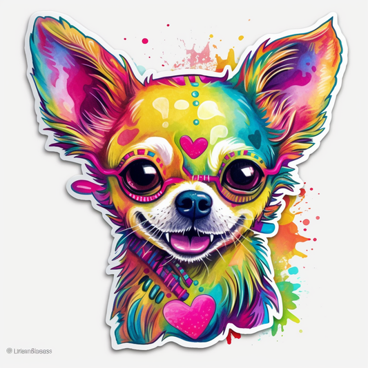 Chihuahua Dog Vinyl Decal Sticker for Car, Laptop, Tumbler and more # 003684
