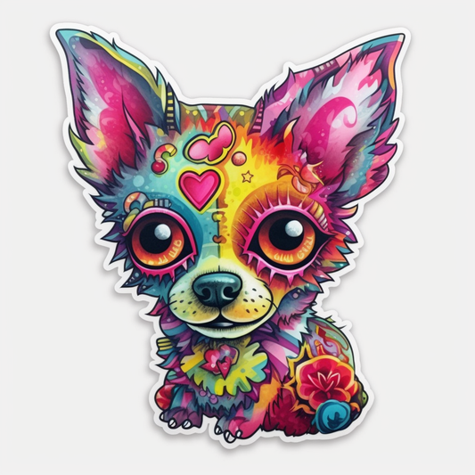 Chihuahua Dog Vinyl Decal Sticker for Car, Laptop, Tumbler and more # 003687