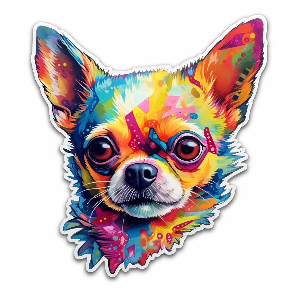 Chihuahua Dog Vinyl Decal Sticker for Car, Laptop, Tumbler and more # 003699
